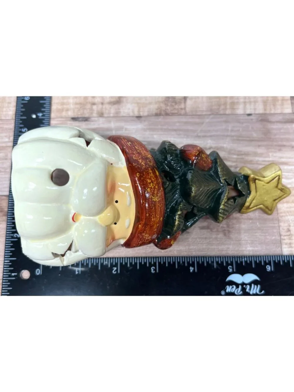 Ceramic Christmas Tree Santa Tea light Candle Holder Festive Decor